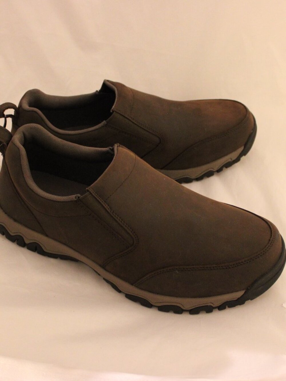 Duluth Trading Co Men’s Brown Leather Mocs Shoes 49521 Sz 15